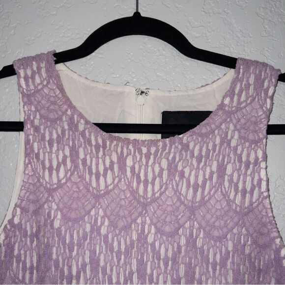 MinkPink Lavender Lace A-Line Dress Size Small - Picture 2 of 7